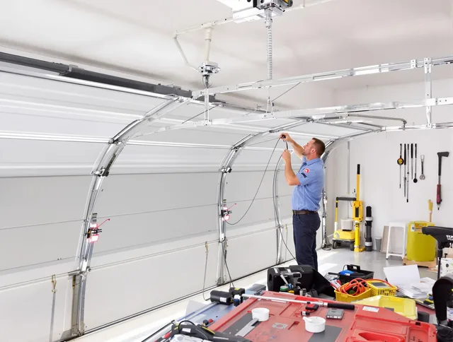 Garage door cable repair service by Perris Garage Door Repair in Perris
