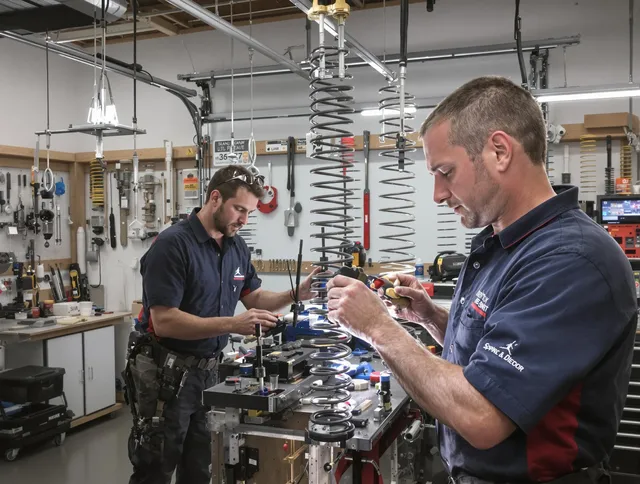 Garage door spring repair service by Perris Garage Door Repair in Perris
